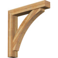 8x22W x 48x22D x 48x22H Rough Sawn Bracket with Offset Brace, Western Red Cedar E7036