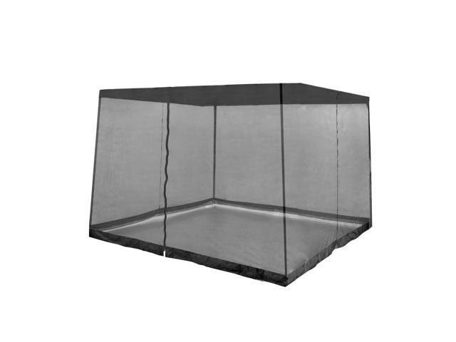 Gray Instant Gazebo Canopy with Bug Screen N3071