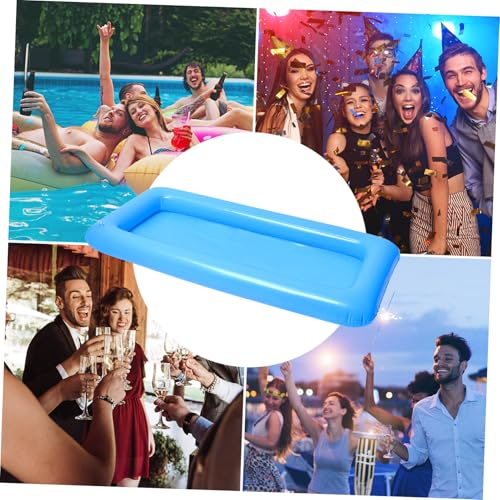 1 Set Inflatable Pool Serving Bar and Mesh Food Tent Set with Drain Plug H2692