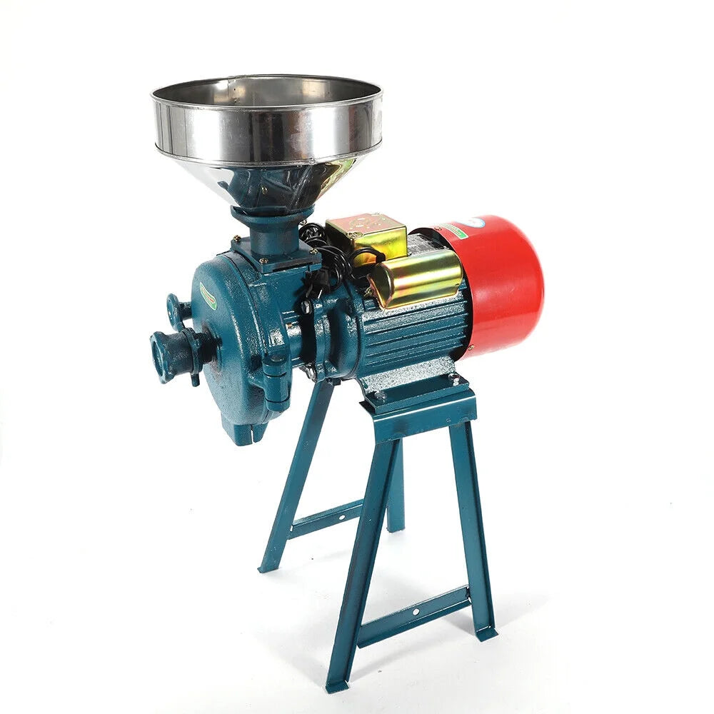 110V Electric Mill Grinder 3000W Commercial Grain Grinding Machine J17826