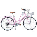 26 inch 7 Speed Pink Cruiser Bike B15814