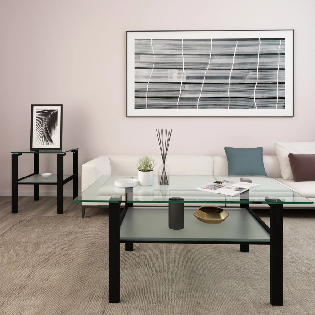 39.37" Glass Coffee Table H244