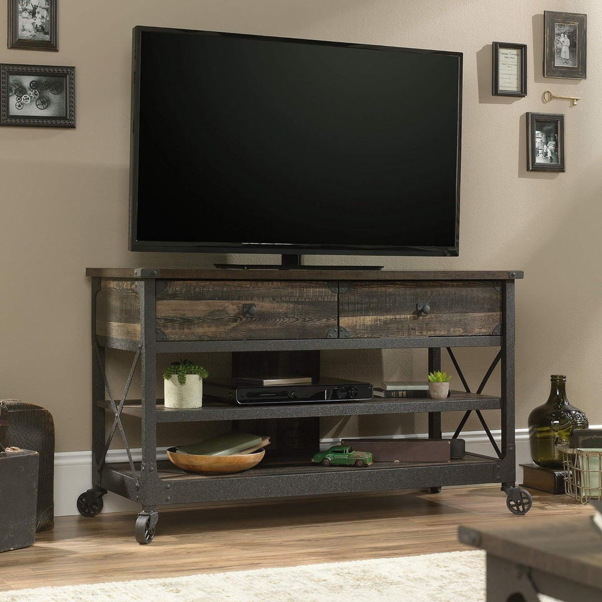 52 Carbon Oak Finish TV Stand X265