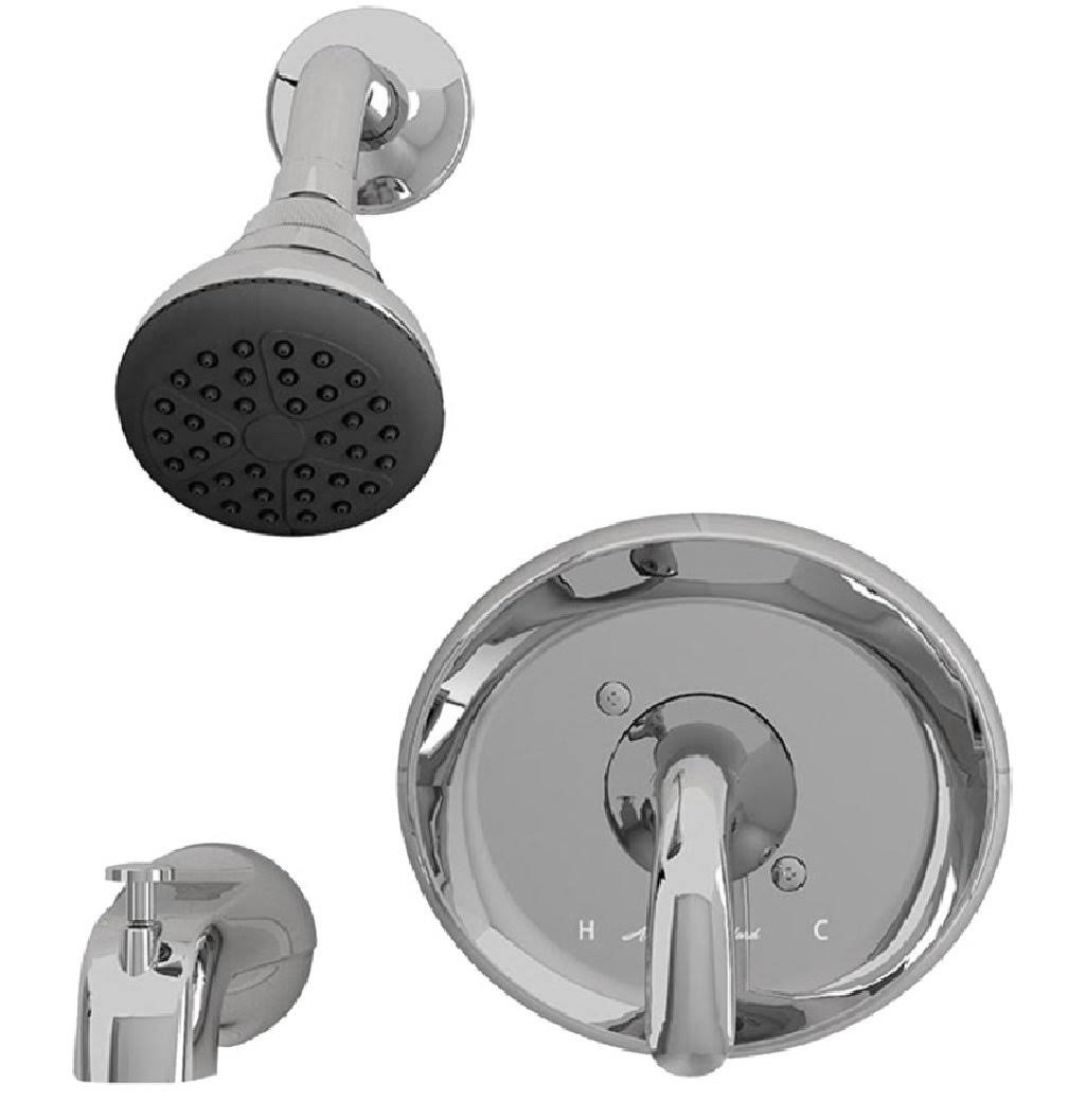 Polished Chrome Tub and Shower Faucet Q57961