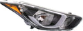 Passenger Side Headlight Assembly for Hyundai Elantra 2014 2015 2016 G1168