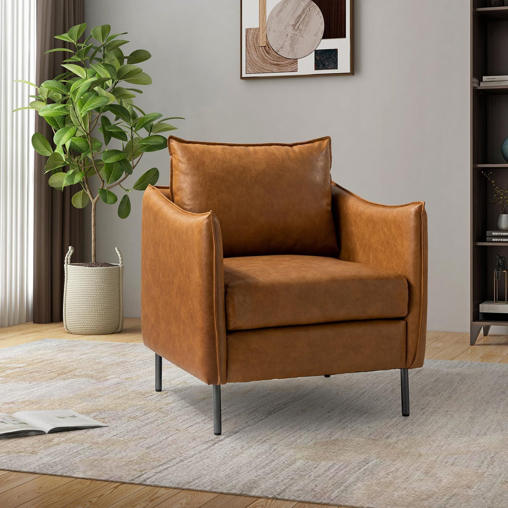 Camel Vintage Armchair Set Of 2 Y34946