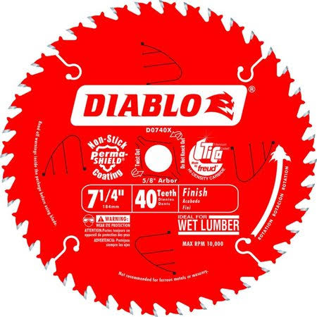 4 Pack 7-1/4 in. 40-Teeth Finish Saw Blade N832