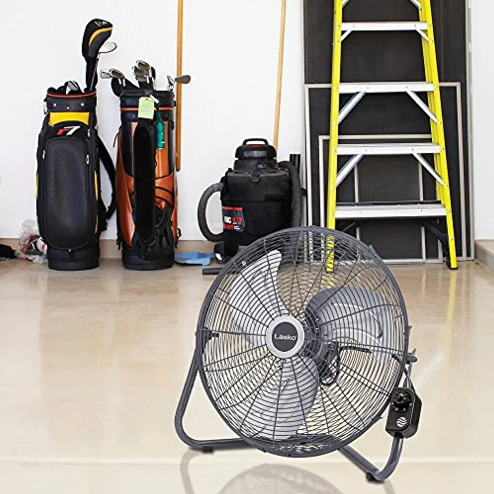 20 High Velocity Floor Fan with Remote, Black D9582