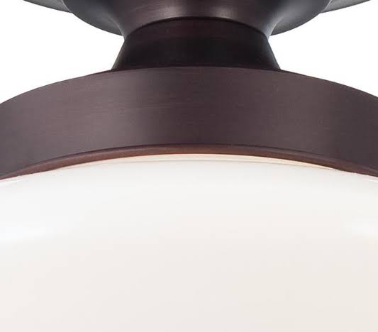 Brushed Bronze Semi Flush Mount Light H7387