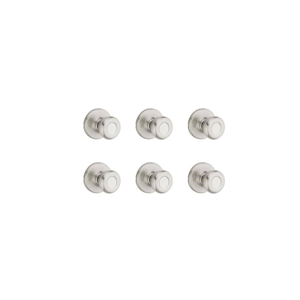 Satin Nickel Door Knob 6-Pack X4866