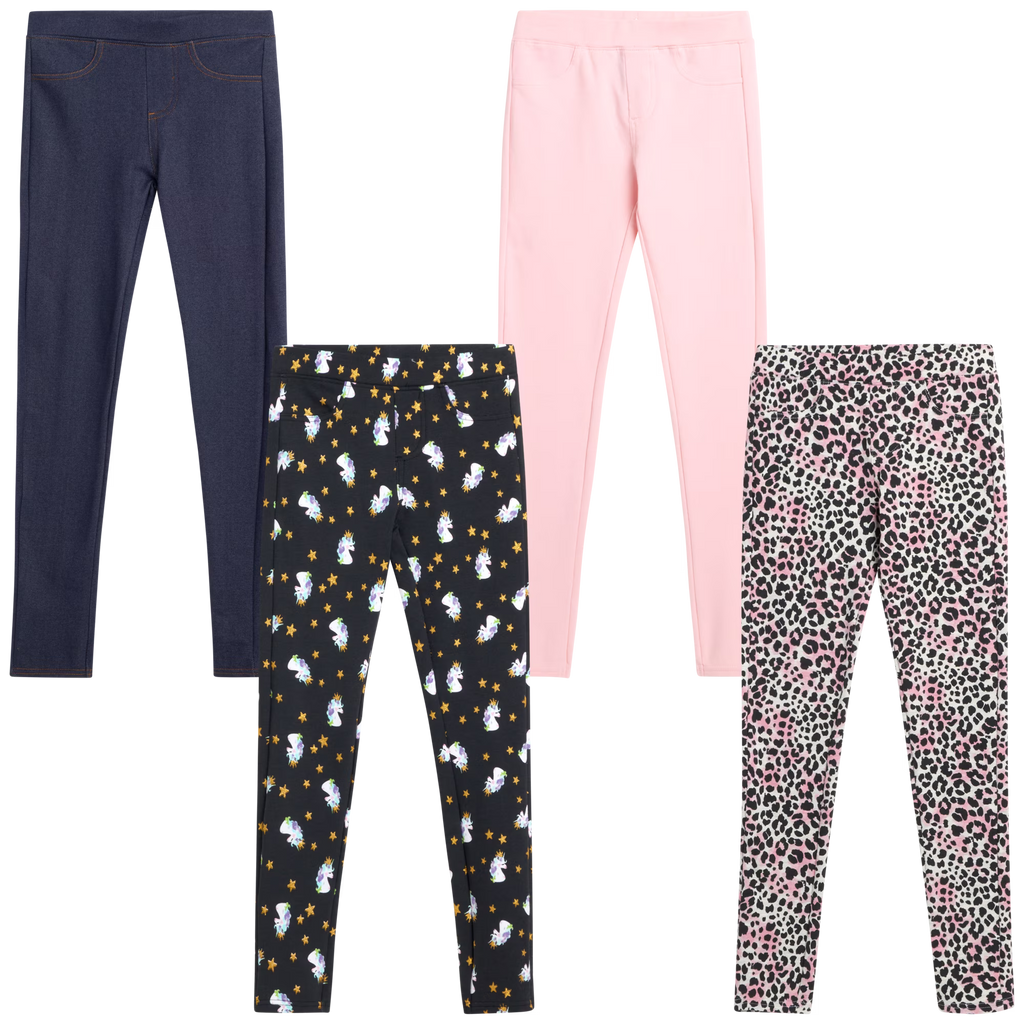 4 Pack Girls Leggings C3457