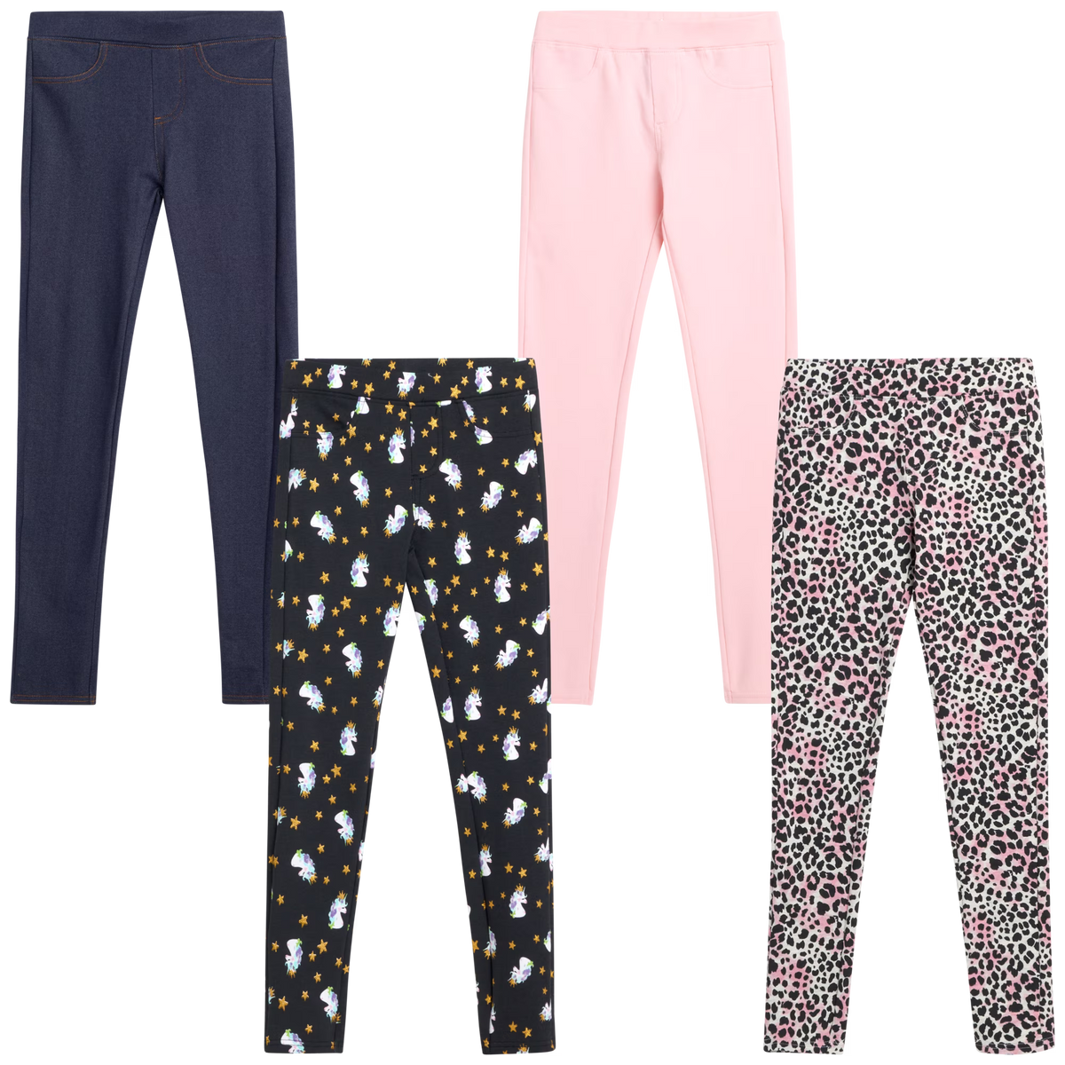 4 Pack Girls Leggings C3457