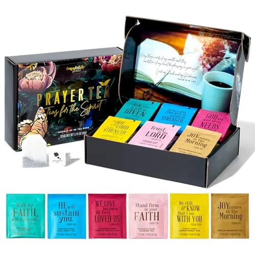 Tea Affirmations Christian Prayer Gift Set, Set of 90 J595299
