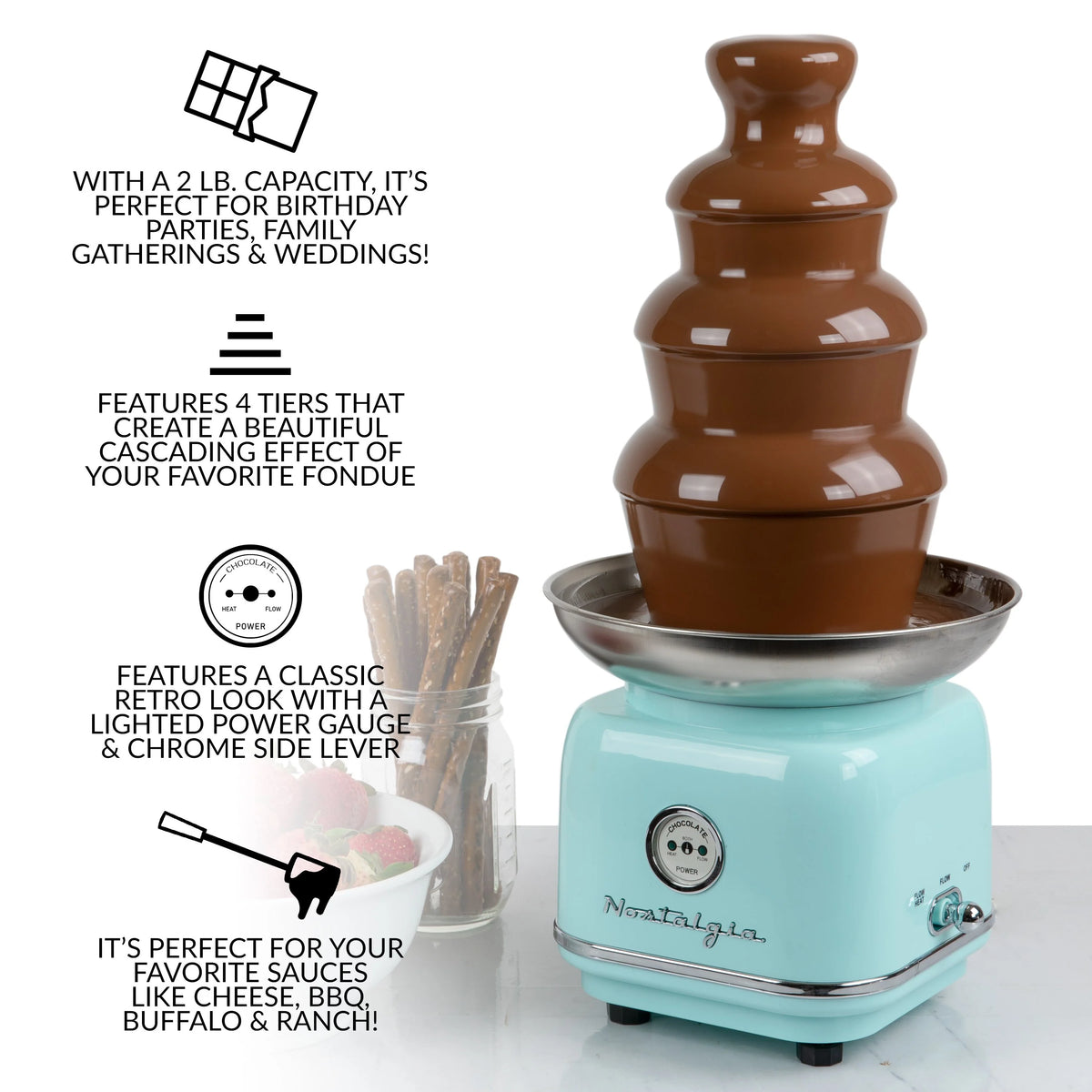 4-Tier Chocolate Fondue Fountain K6633