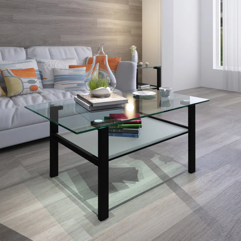 39.37" Glass Coffee Table H244