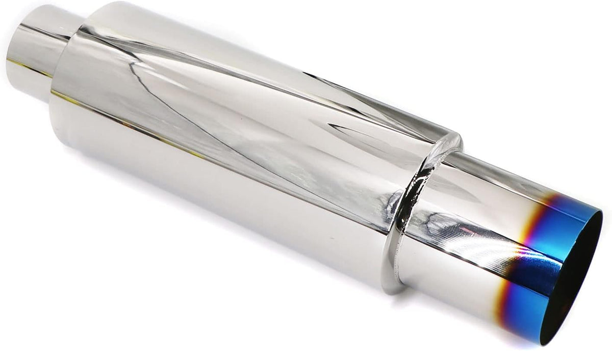 Blue Burnt Stainless Steel Exhaust Tip 18.5" Length Pack of 2 G754