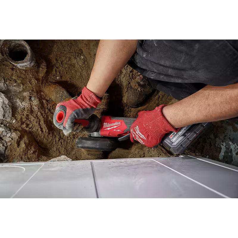 18V Lithium-Ion Brushless Cordless 4-1/2 in./5 in. Grinder and Hammer Drill B789638