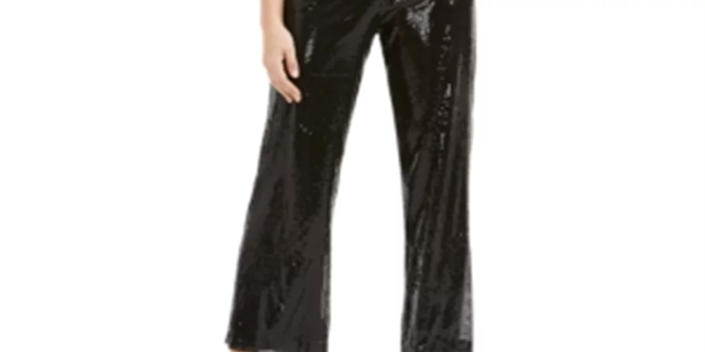 Black Sequin Jumpsuit X958120