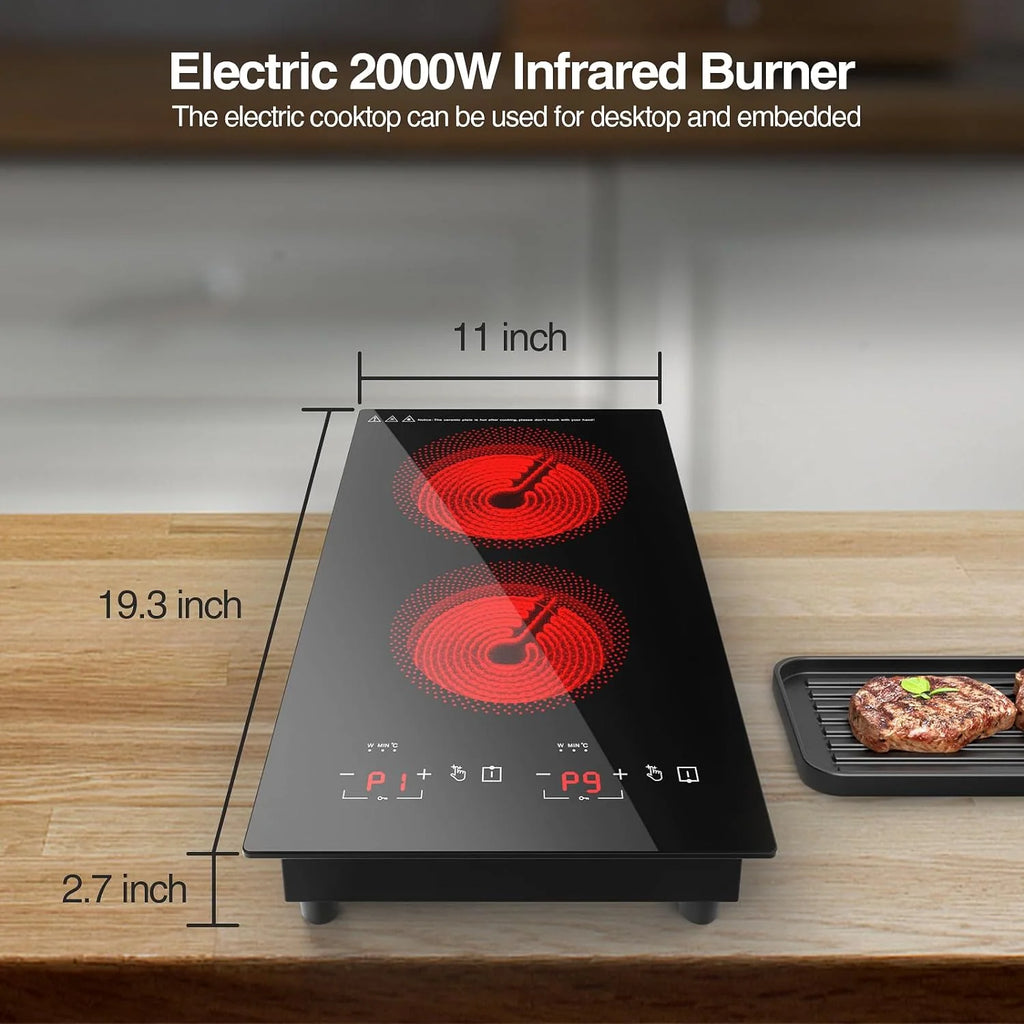 12 Inch 2 Burner Electric Cooktop X304448