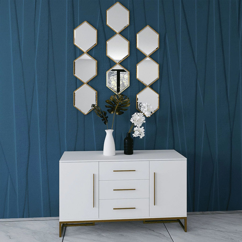 White Modern Dining Room Storage Sideboard K810847