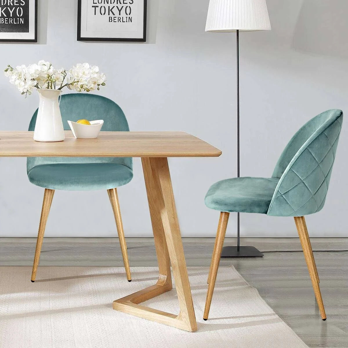 Velvet Dining Chair Set of 2 U585