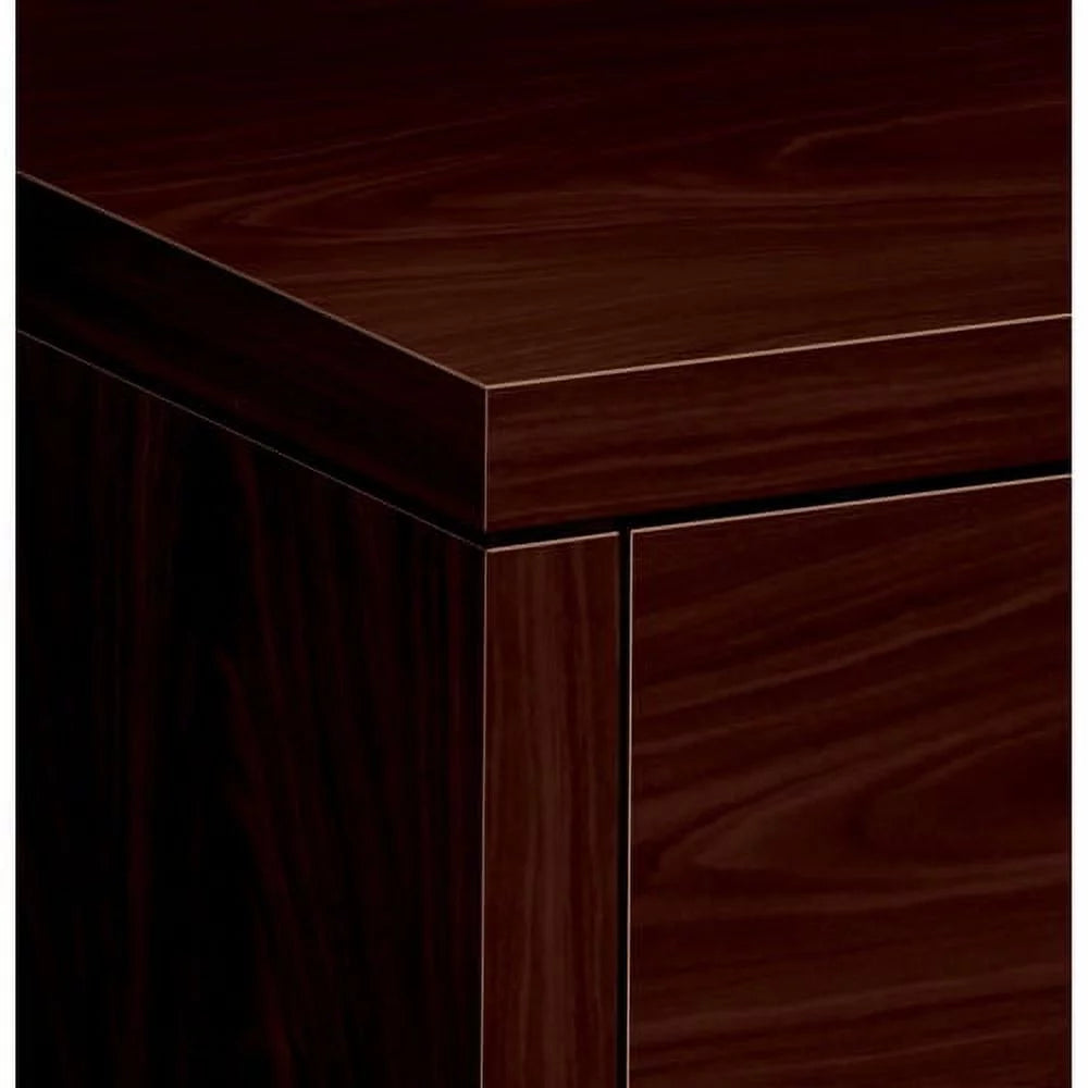 2 Drawer Mahogany Laminate Wood File Cabinet J646765