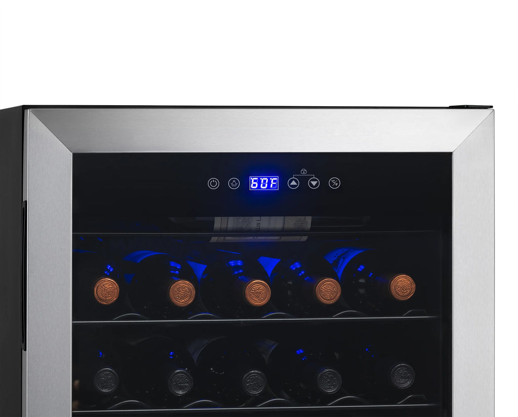 33 Bottle Stainless Steel Compressor Wine Fridge Q97788